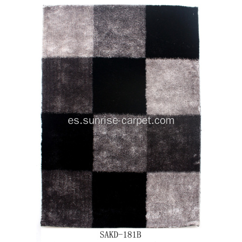 Shaggy de seda gruesa con alfombra de diseño